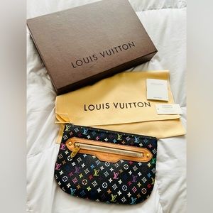 Authentic Louis Vuitton multi mono pochette w/dust bag and box